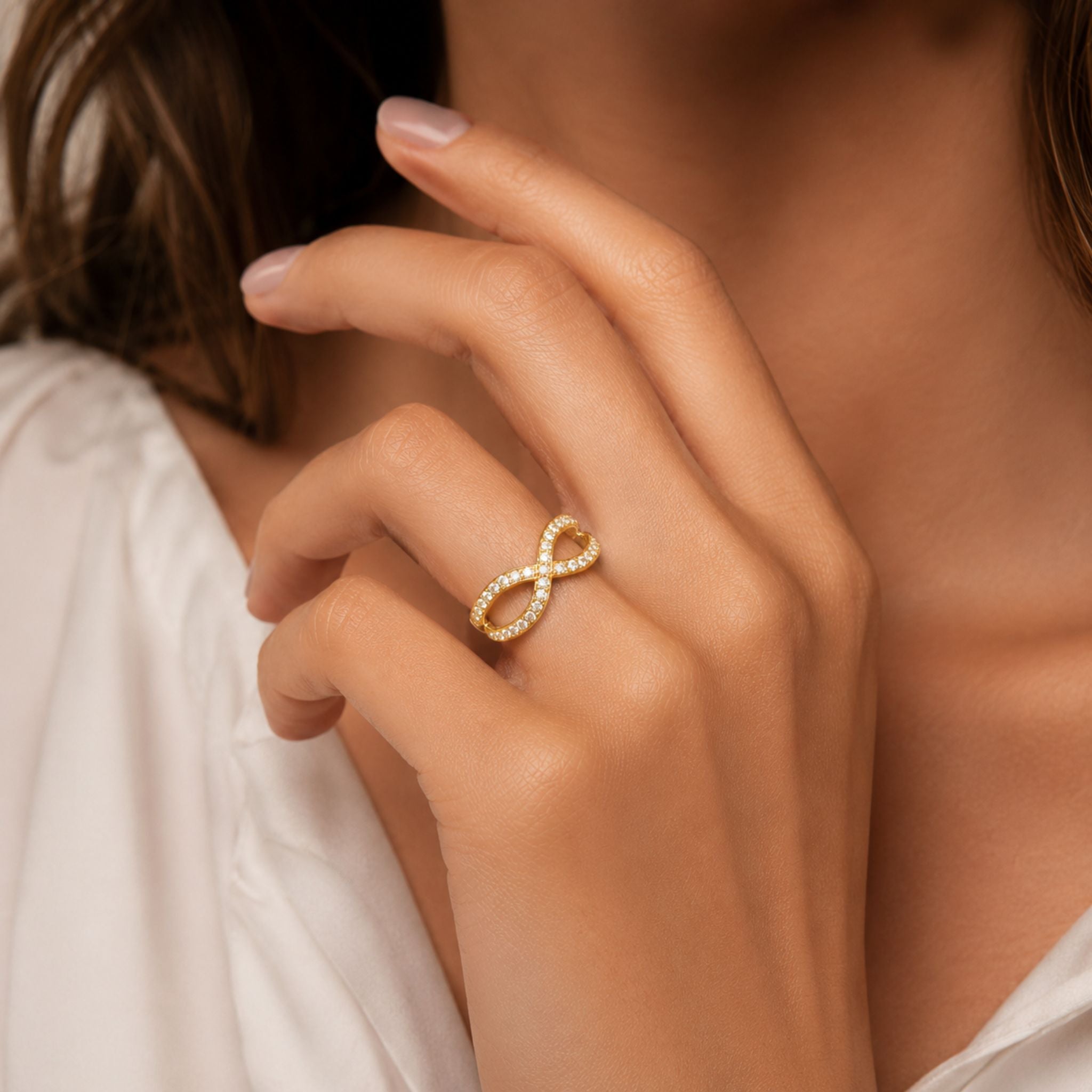 IMPERARI INFINITA – DIAMOND RING YELLOW GOLD
