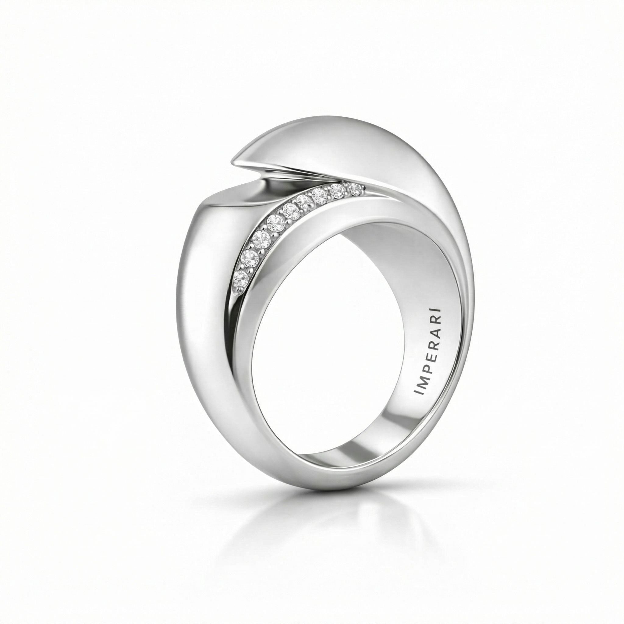IMPERARI OPUS – SOLID RING WHITE GOLD
