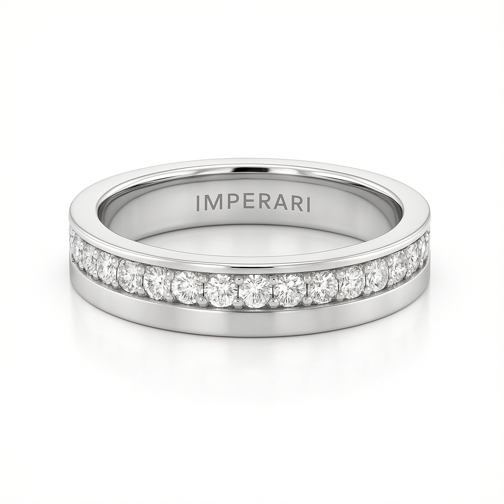 IMPERARI WEDDING BANDS SET – DIAMOND PLATINUM